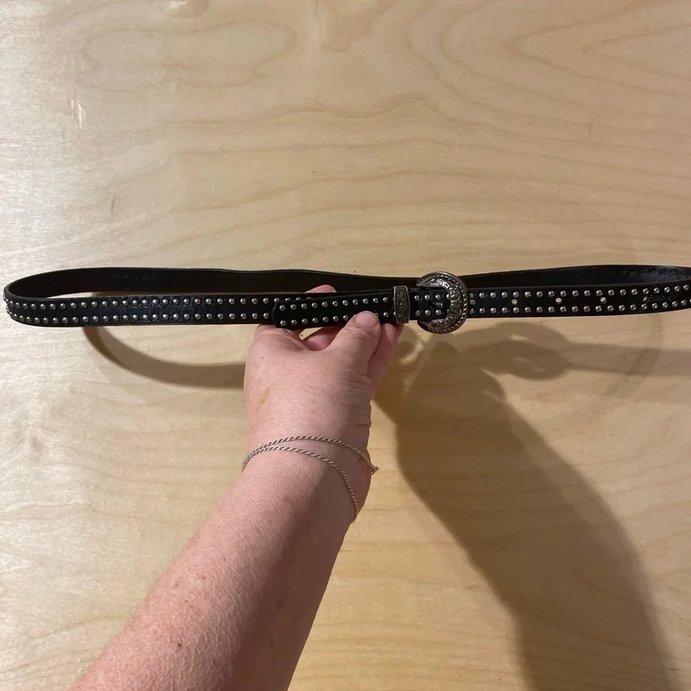 Black Studded Belt size Large (PB)